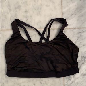 Lululemon size 8 dark Camo print sportsbra